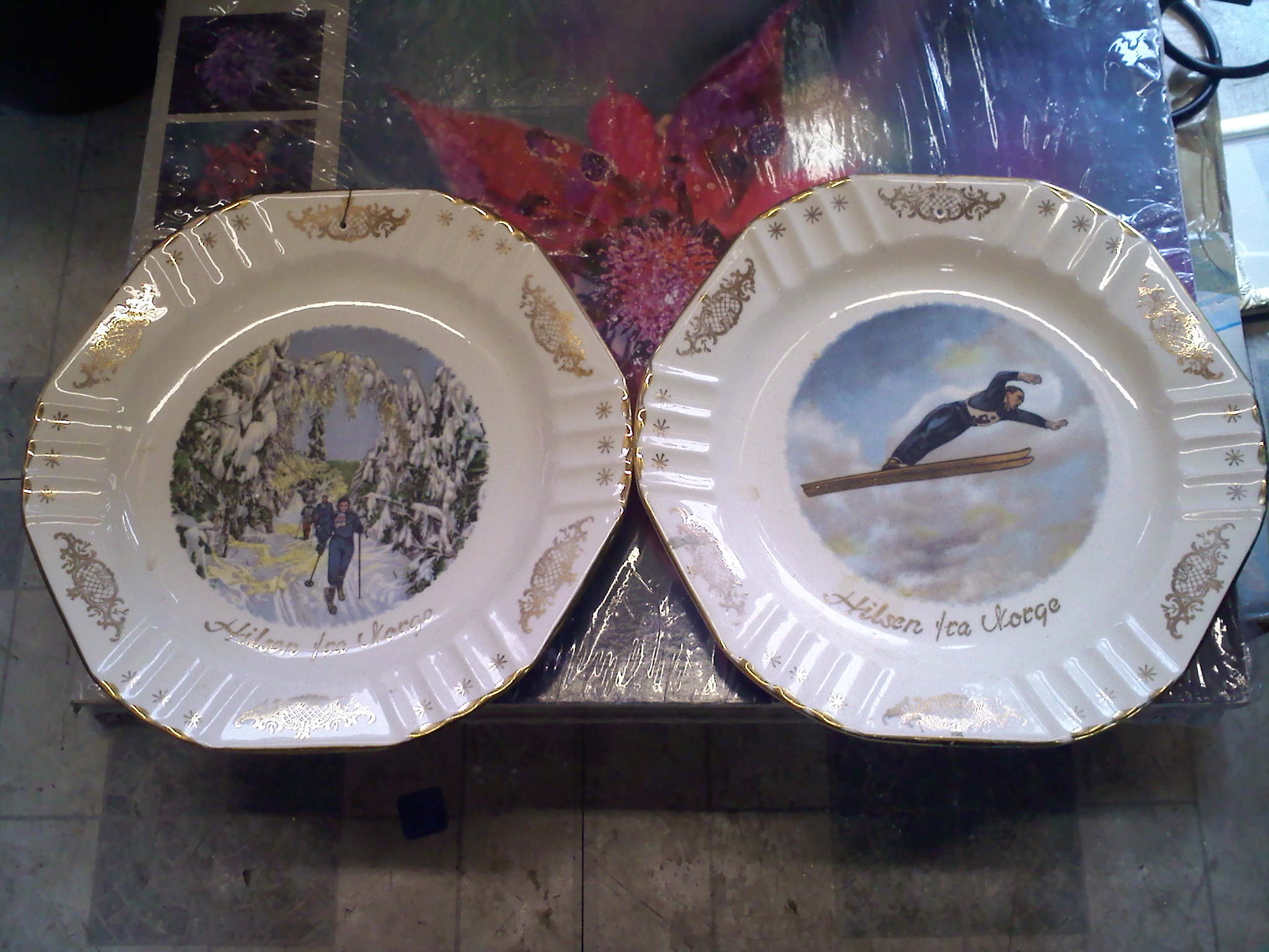 plates-2 Porcelain Plates from Norway